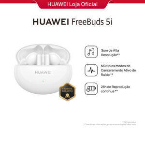 Huawei FreeBuds 5i Fone de Ouvido Sem Fio Som de Alta Resolução 28h