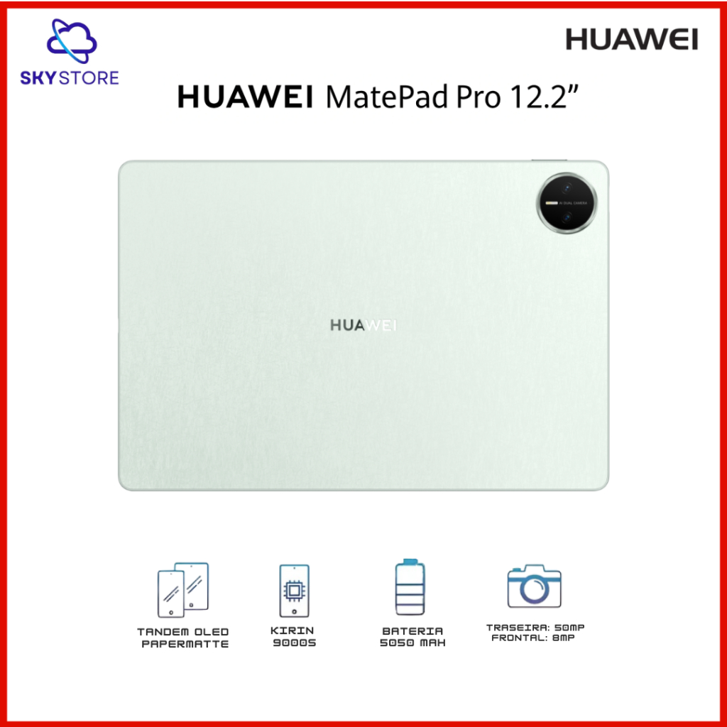 Huawei MatePad Pro 12'2, Processador Kirin T91, 512GB Armazenamento — Informática