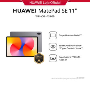 Huawei MatePad SE 11″ Tablet Design de Corpo Único em Metal 7700 mAh