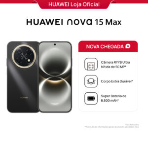 Huawei nova 15 Max Smartphone 8GB+256GB Câmera de 50 MP Bateria de