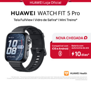 Huawei Watch Fit 5 Pro Smartwatch Relogio Tela FullView Amoled de