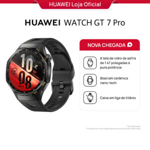 Huawei Watch GT 7 Pro 46mm Smart Watch, Bateria de até 21 dias, Ecg