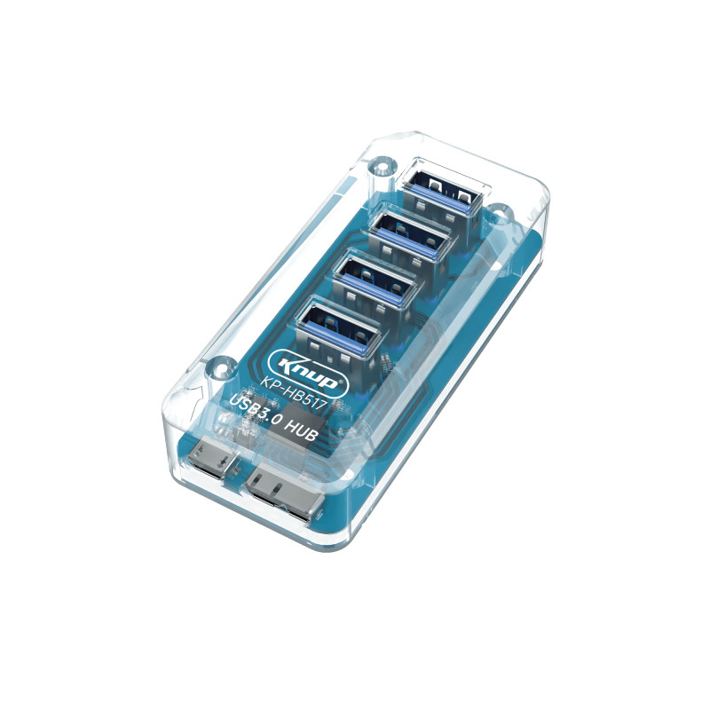 Hub USB 3.0 4 Portas Hot Swap Knup