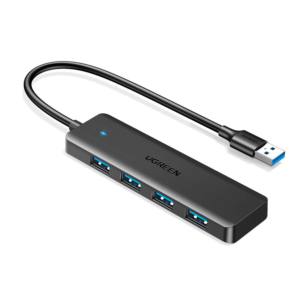 Hub USB 3.0 Ugreen 4 Portas Ultra Fino Adaptador PC Notebook — Informática