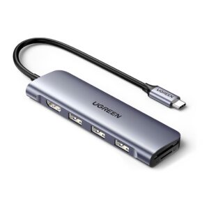 Hub Usb-C Multifuncional Ugreen 6 em 1 4k 30Hz Cinza