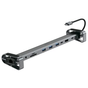 Hub Usb-C Stand c Suporte para Notebook 10 em 1 iWill
