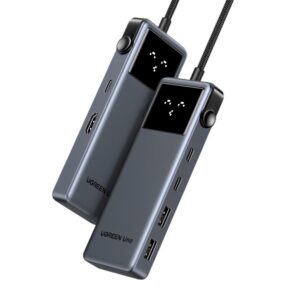 Hub Usb-C Uno Ugreen 6 em 1 Pd100W Hdmi 4K 60Hz Preto