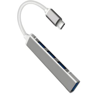 Hub Usb Tipo-C C 4 Entradas Plug And Play Alta Velocidade Compatível