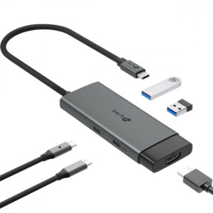Hub USB TP-Link 5 em 1 Tipo-C 3.0 4K Alumínio UH5020C