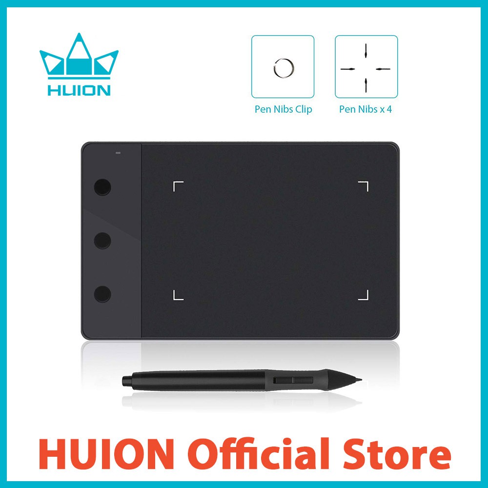 Huion H420 Tablet Gráfico 4 x 2,3 Polegadas 3 Express Chaves USB Osu