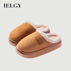 Ielgy Novos Chinelos De Algodão Outono E Inverno Casa Casal Pelúcia
