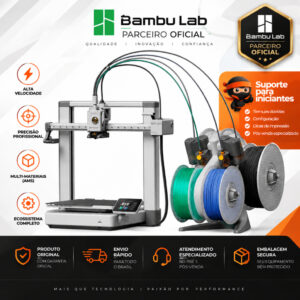 Impressora 3D Bambu Lab A1 Combo Ams lite, Bivolt, Área de Impressão