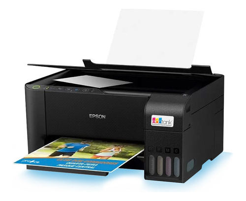 Impressora 3x1 Multifuncional Epson Ecotank Wifi Biv Cor Preto 100V — Informática