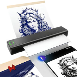 Impressora A4 Tatuagem Bluetooth Portátil Printer Cor Preto