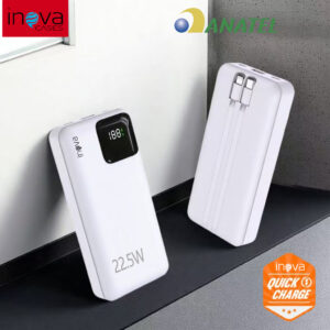 Inova Carregador Power Bank 22,5W Portátil 20mah 10mah Universal