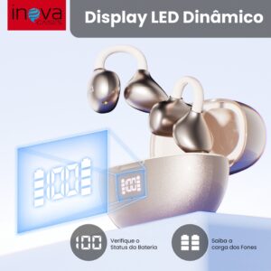 Inova Fone De Ouvido Earcuffs Condução De Ossos Sem Fio Bluetooth — Áudio e Fones