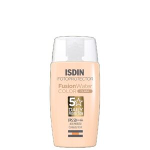 Isdin Fusion Water 5 Stars Color Clara Protetor Solar Facial com Cor