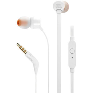 Jbl T110 Branco Tune 110 Pure Bass Fone De Ouvido In Ear Com Fio