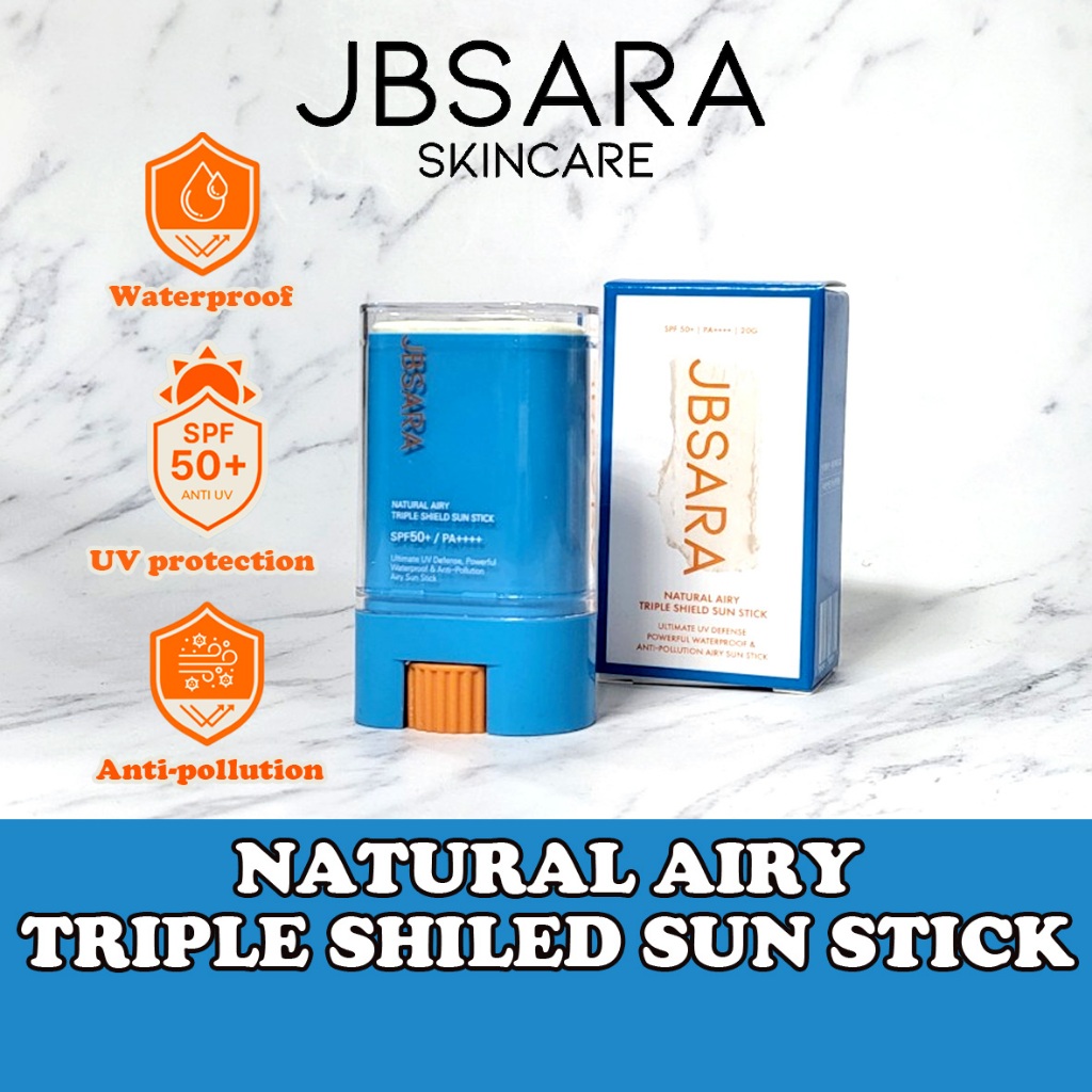 Jbsara Natural Airy Triple Shield Sun stick Protetor Solar 20g spf50+