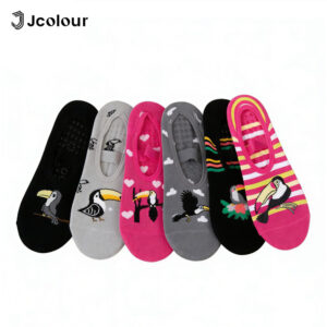 Jcolour Kit 6 Meias Sapatilhas Antiderrapante Pilates Yoga