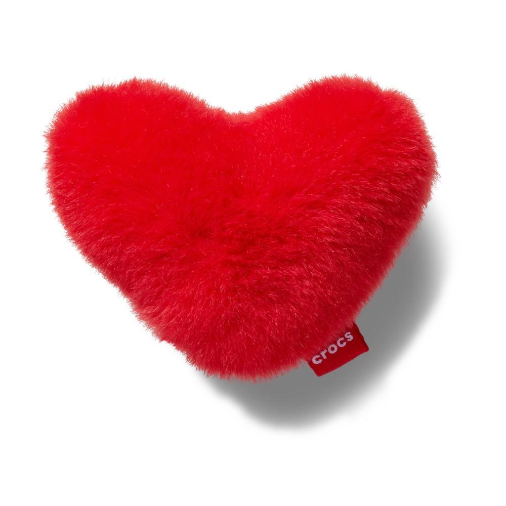Jibbitz™ Coração Vermelho de Pelúcia Único — Brinquedos