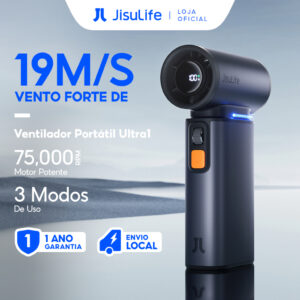 Jisulife Ventilador Mini Portátil de 3 Modos Recarregável