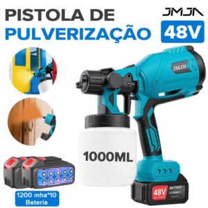 Jmjn Pistola de Pintura 48V Sem Fio Pulverizador Elétrico Portátil