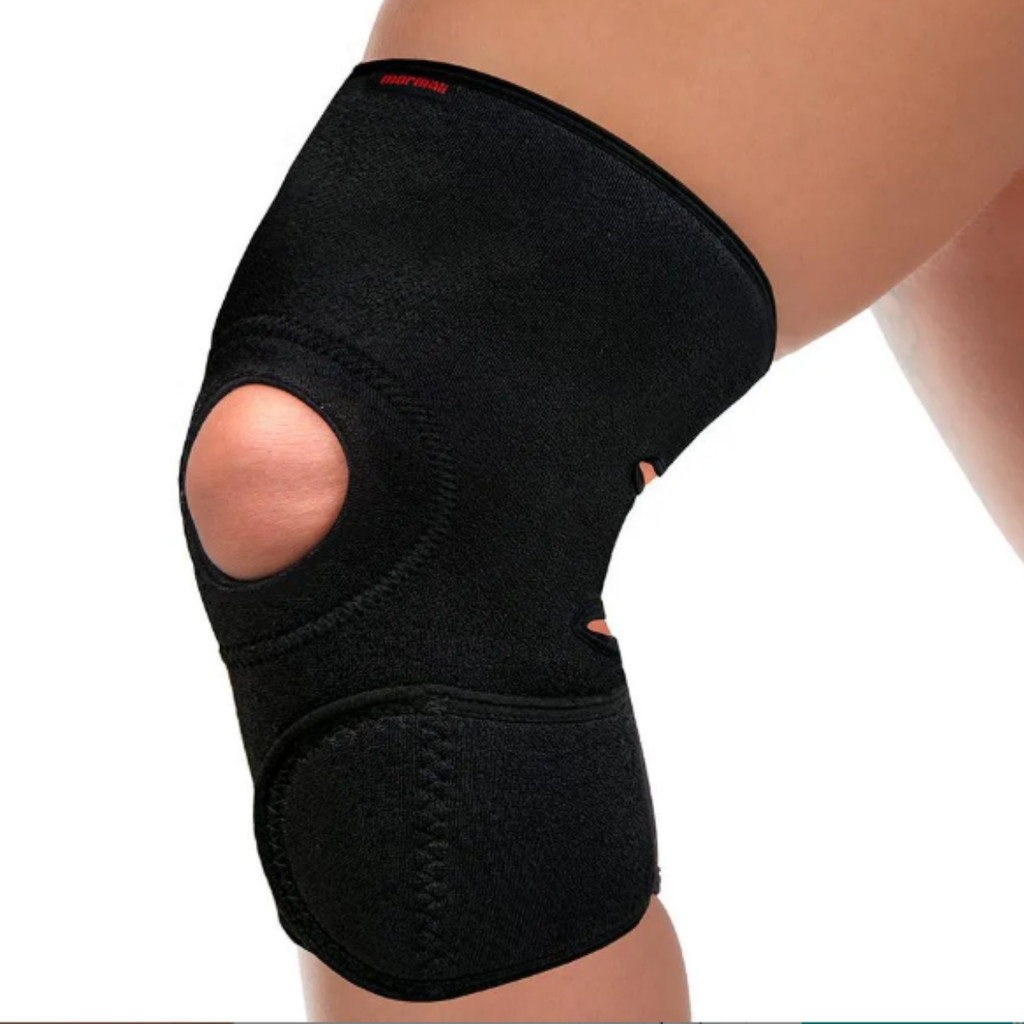 Joelheira Ajustável Com Orifício e Reforço Patelar Neoprene Mormaii