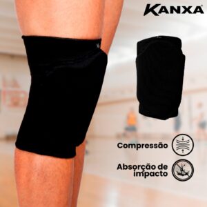 Joelheira de Vôlei Seleção Elástica Kanxa Proteção e Resistência