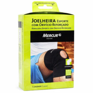Joelheira Esporte Mercur Tamanho GG com Orifício Reforçado