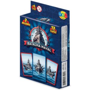 Jogo Batalha Naval 72 Cartas Ggb Brinquedos Família Mesa Navio