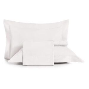 Jogo de Cama Queen 4 Peças Altenburg Algodão Lux 200 Fios Branco