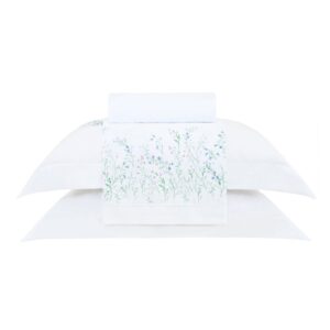 Jogo de Cama S. King Cetim 300Fios Buddemeyer Vision Blue Daisy 100%
