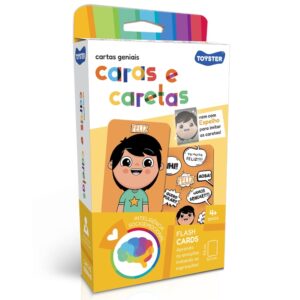 Jogo DE Cartas Caras E Caretas Tosyter Brinquedo Educativo Emoções