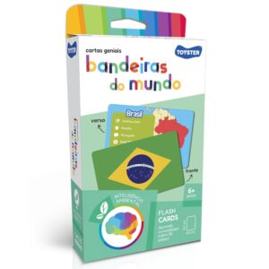 Jogo DE Cartas Geniais Bandeiras DO Mundo Toyster Brinquedo Educativo