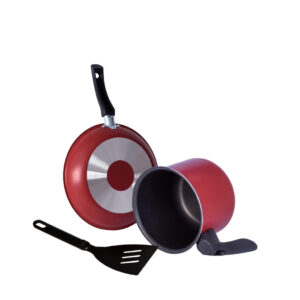 Jogo de Frigideira Antiaderente Frigideira 18cm Canecão Teflon 12cm