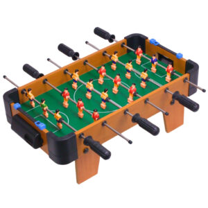 Jogo De Futebol De Mesa Mini Pebolim Totó de Madeira Com Bolas E