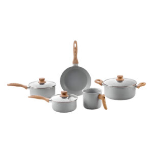 Jogo De Panela Antiaderente 5 peças Brinox Gris Ceramic Life Easy — Cozinha e Utensílios