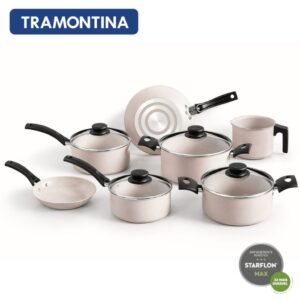 Jogo De Panela Antiaderente Turim 7 Peças Alumínio Tramontina