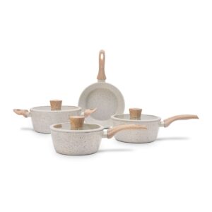 Jogo de Panelas 4 Peças Brinox Antiaderente Ceramic Life Sirius Preta