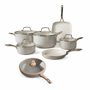 Jogo de Panelas 6 Peças White Frigideira Wok 28cm Baesh