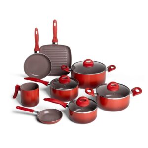 Jogo de Panelas Antiaderente Ceramic Life Brinox Smart Plus 8 Peças