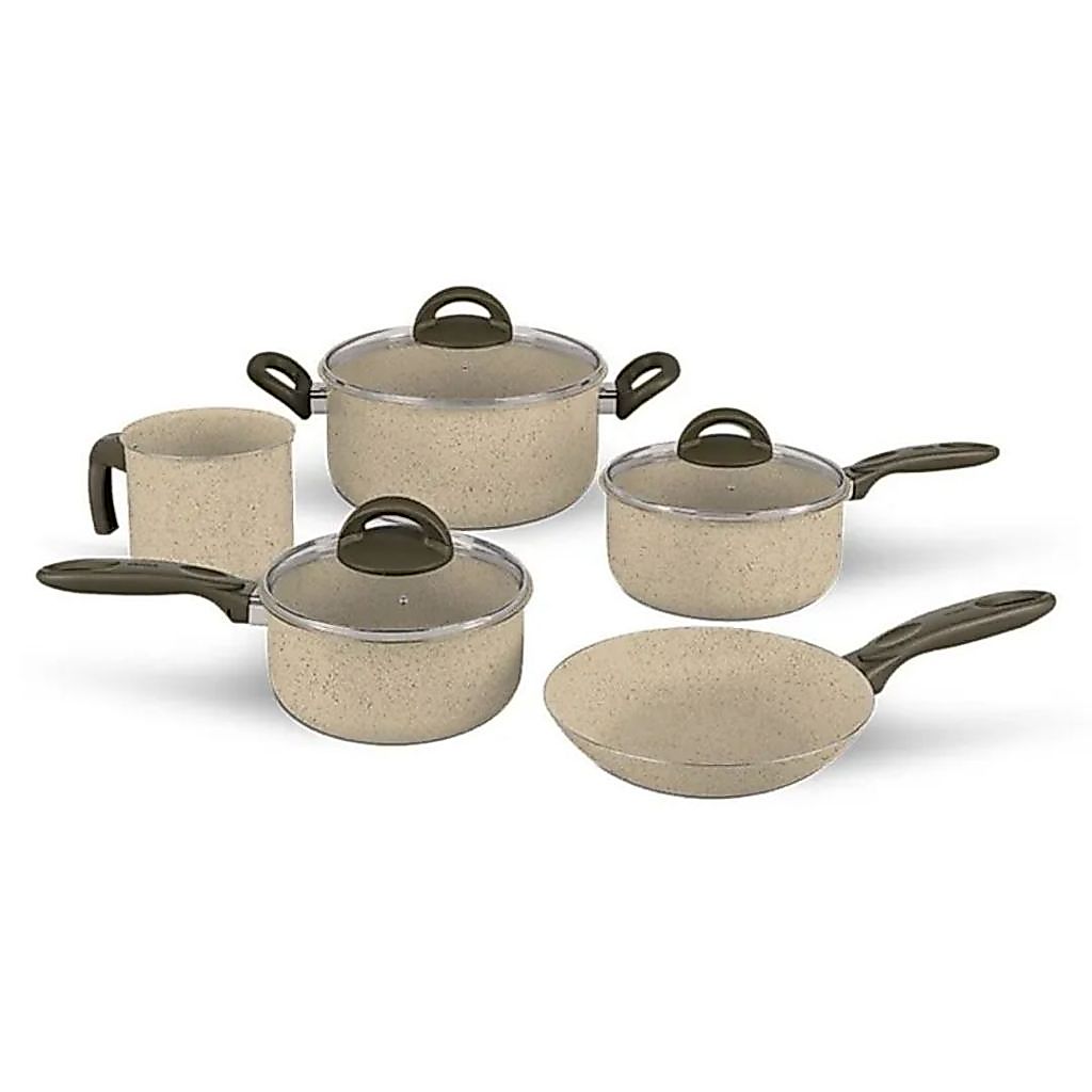 Jogo de Panelas Brinox Antiaderente Ceramic Life 5 Peças Suprema
