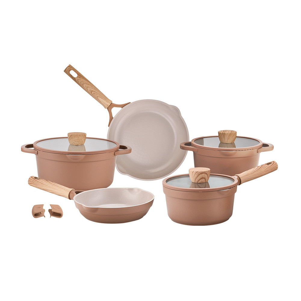 Jogo de Panelas Brinox Antiaderente Ceramic Life Duna 5 Peças com — Cozinha e Utensílios