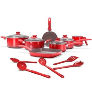 Jogo de Panelas Brinox Revestimento Cerâmic Life Easy 12 Peças
