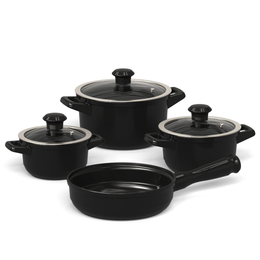 Jogo de Panelas Cerâmica Pura Ceraflame Duo Smart 4 Peças Atóxica — Cozinha e Utensílios