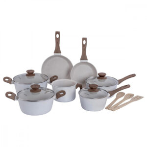 Jogo de Panelas Com 10 Peças Mimo Style Cook Indução Mármol