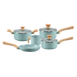 Jogo de Panelas Com 5 Peças Mimo Style Pratic Cook Indução Verde Água