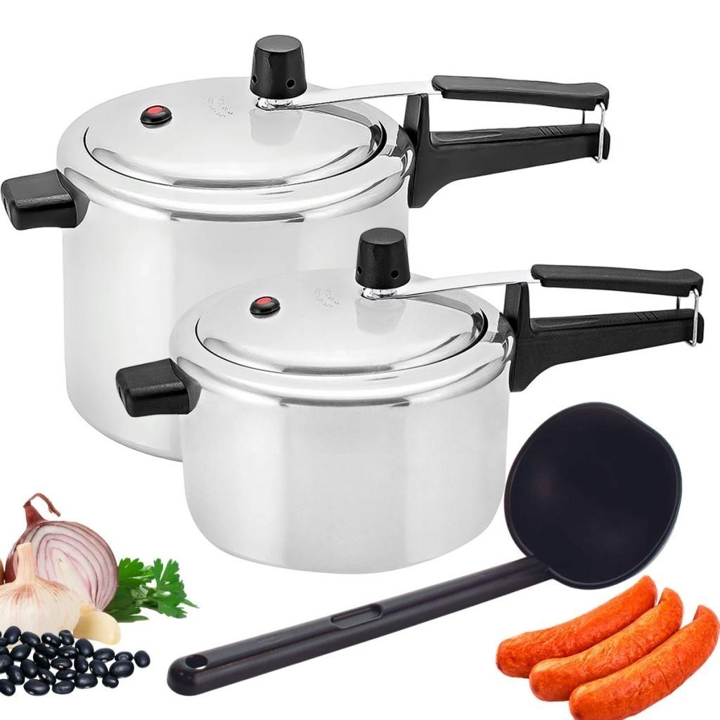 Jogo de Panelas de Pressão Panelux Classic 3 e 4,5 Litros em Alumínio — Cozinha e Utensílios