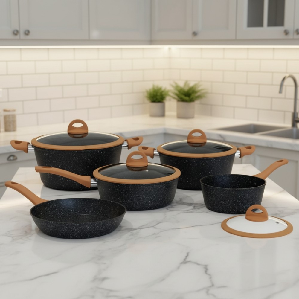 Jogo de Panelas Indução Cerâmica Viena 5 Peças Casambiente — Cozinha e Utensílios